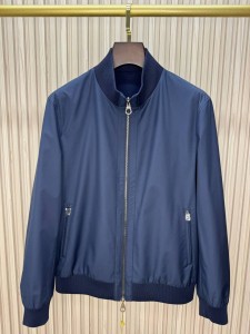 МУЖСКАЯ ДВУХСТОРОННЯЯ ВЕТРОВКА LORO PIANA  СИНЯЯ