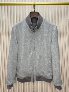 МУЖСКАЯ ДВУХСТОРОННЯЯ ВЕТРОВКА LORO PIANA  СЕРАЯ