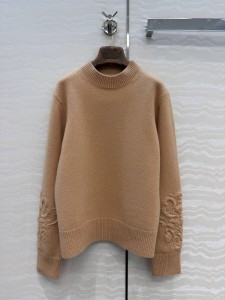 ЖЕНСКИЙ КАШЕМИРОВЫЙ СВИТЕР LORO PIANA КОРИЧНЕВЫЙ