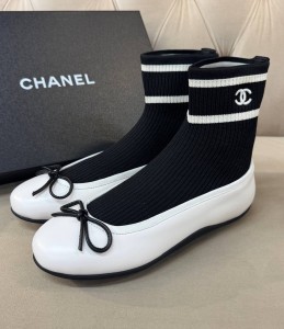 ЖЕНСКИЕ КРОССОВКИ БАЛЕТКИ CHANEL БЕЛЫЕ