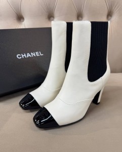 ЖЕНСКИЕ БОТИЛЬОНЫ CHANEL БЕЛЫЕ
