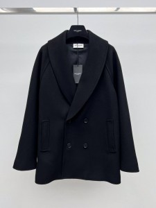 ЖЕНСКОЕ ПАЛЬТО SAINT LAURENT ЧЕРНОЕ