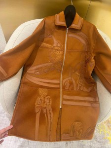 ЖЕНСКОЕ ПАЛЬТО HERMES КОРИЧНЕВАЯ