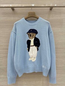 ЖЕНСКИЙ КАШЕМИРОВЫЙ СВИТЕР RALPH LAUREN ГОЛУБОЙ