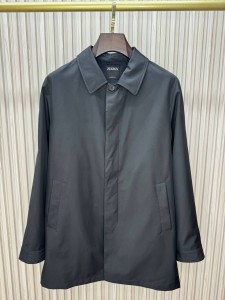 МУЖСКОЙ ПЛАЩ ZEGNA ЧЕРНЫЙ