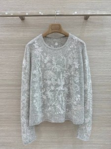 ЖЕНСКИЙ КАШЕМИРОВЫЙ СВИТЕР ERMANNO SCERVINO СЕРЫЙ