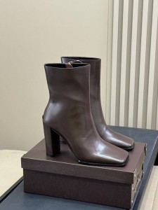 ЖЕНСКИЕ БОТИЛЬОНЫ ALAIA ШОКОЛАДНЫЕ