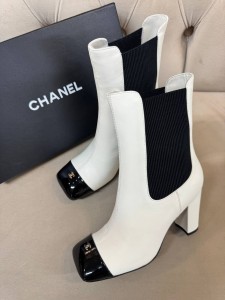 ЖЕНСКИЕ БОТИЛЬОНЫ CHANEL БЕЛЫЕ