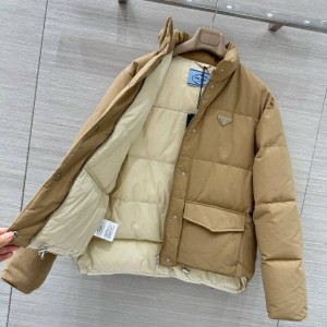 ЖЕНСКИЙ ПУХОВИК PRADA БЕЖЕВЫЙ