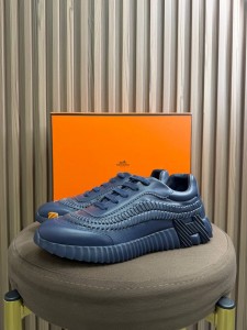 МУЖСКИЕ КРОССОВКИ HERMES СИНИЕ