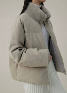 ЖЕНСКИЙ ПУХОВИК LORO PIANA БЕЖЕВЫЙ