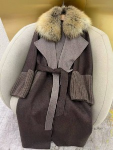 ЖЕНСКОЕ ПАЛЬТО LORO PIANA ШОКОЛАДНОЕ