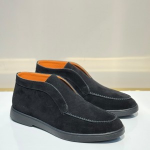 МУЖСКИЕ ЛОФЕРЫ SANTONI ЧЕРНЫЕ