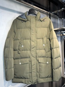 МУЖСКАЯ ДЭМИСЕЗОННАЯ КУРТКА BRUNELLO CUCINELLI ЗЕЛЕНАЯ