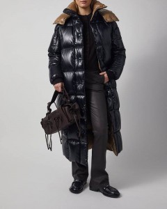ЖЕНСКИЙ ПУХОВИК MONCLER ЧЕРНЫЙ
