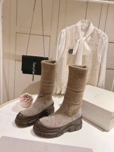 ЖЕНСКИЕ БОТИНКИ BRUNELLO CUCINELLI БЕЖЕВЫЕ