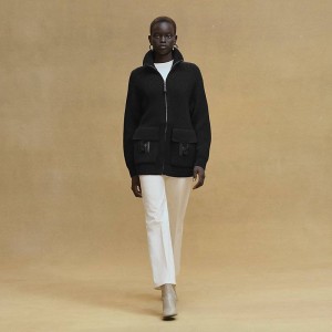 ЖЕНСКИЙ КАРДИГАН HERMES ЧЕРНЫЙ ЖЕНСКИЙ КАРДИГАН HERMES ЧЕРНЫЙ