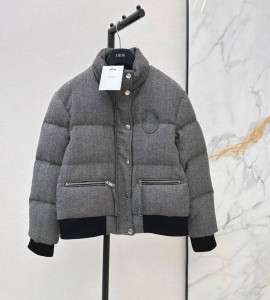ЖЕНСКИЙ ПУХОВИК CHRISTIAN DIOR СЕРЫЙ