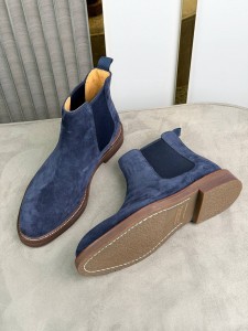МУЖСКИЕ ЗАМШЕВЫЕ ЧЕЛСИ BRUNELLO CUCINELLI СИНИЕ
