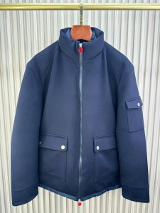 МУЖСКОЙ КАШЕМИРОВЫЙ ПУХОВИК KITON СИНИЙ