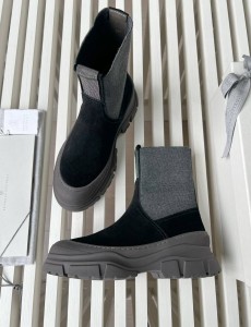 ЖЕНСКИЕ БОТИНКИ BRUNELLO CUCINELLI ЧЕРНЫЕ