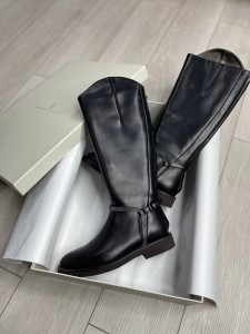 ЖЕНСКИЕ КОЖАНЫЕ САПОГИ BRUNELLO CUCINELLI ЧЕРНЫЕ