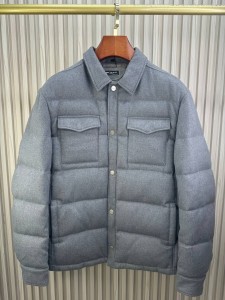 МУЖСКИЙ КАШЕМИРОВЫЙ ПУХОВИК KITON СЕРЫЙ