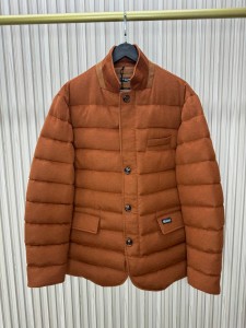 МУЖСКОЙ КАШЕМИРОВЫЙ ПУХОВИК KITON ТЕРРАКОТОВЫЙ
