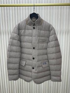 МУЖСКОЙ КАШЕМИРОВЫЙ ПУХОВИК KITON СЕРЫЙ