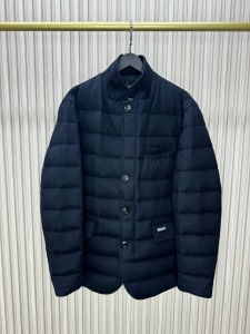 МУЖСКОЙ КАШЕМИРОВЫЙ ПУХОВИК KITON СИНИЙ