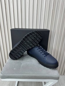 МУЖСКИЕ КЕДЫ НА МЕХУ KITON СИНИЕ
