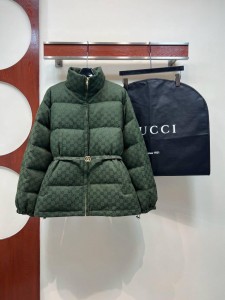 ЖЕНСКИЙ ПУХОВИК GUCCI ЗЕЛЕНЫЙ