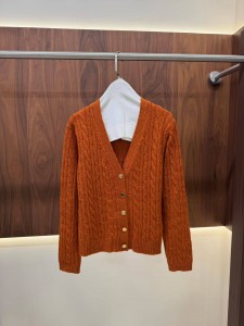ЖЕНСКИЙ КАРДИГАН LORO PIANA ОРАНЖЕВЫЙ