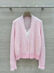 ЖЕНСКИЙ КАШЕМИРОВЫЙ КАРДИГАН ERMANNO SCERVINO РОЗОВЫЙ