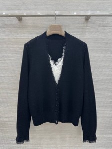 ЖЕНСКИЙ КАШЕМИРОВЫЙ КАРДИГАН ERMANNO SCERVINO ЧЕРНЫЙ