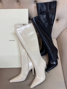 ЖЕНСКИЕ ЛАКИРОВАНЫЕ САПОГИ SAINT LAURENT
