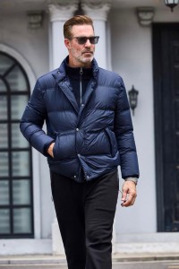 МУЖСКОЙ ПУХОВИК LORO PIANA СИНИЙ