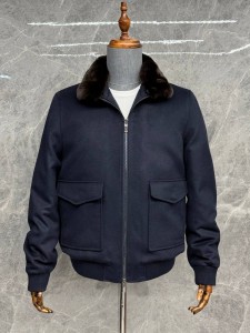 МУЖСКОЙ КАШЕМИРОВЫЙ БОМБЕР lORO PIANA CИНИЙ