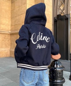 ЖЕНСКАЯ КОРОТКАЯ КУРТКА CELINE СИНЯЯ