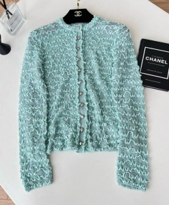 ЖЕНСКИЙ КАРДИГАН CHANEL БИРЮЗОВЫЙ