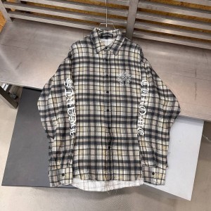 ЖЕНСКАЯ РУБАШКА CHROME HEARTS СЕРАЯ