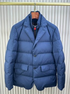 МУЖСКОЙ ПУХОВИК ПИДЖАК KITON СИНИЙ