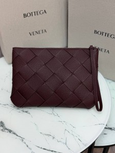 МУЖСКАЯ СУМКА КЛАТЧ BOTTEGA VENETA DIAGO БОРДОВАЯ