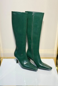 ЖЕНСКИЕ ЗЕЛЕНЫЕ КОЖАНЫЕ САПОГИ SAINT LAURENT ЖЕНСКИЕ ЗЕЛЕНЫЕ КОЖАНЫЕ САПОГИ SAINT LAURENT