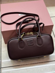 Arcadie Leather Bag Miu Miu