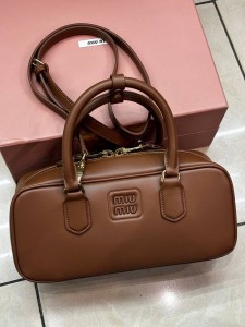 Arcadie Leather Bag Miu Miu