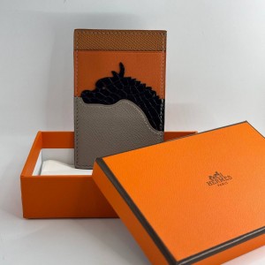 Картхолдер с вставкой крокодила Hermes