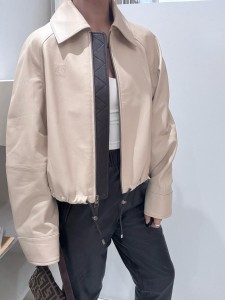 Кожаный бомбер Loewe