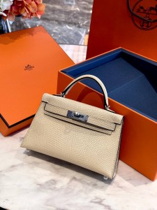 Hermes Kelly Mini Lizard