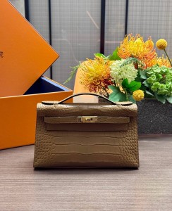 Hermes Pochette Gold